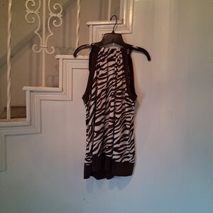 INC International Concepts Zebra Print Halter Top